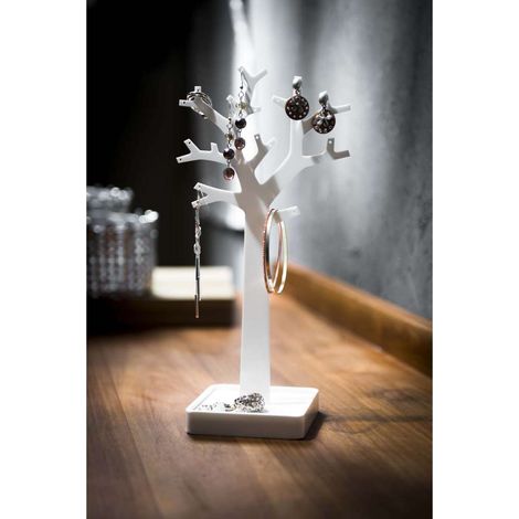 Compactor Bijoux Organizer Ad Albero, Bianco, 14,8 x 9,9 x 30 cm, Plastica, RAN6047 (1/5)