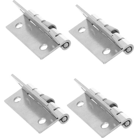 SEWACC Lot de 4 charnières en acier à ressort pour porte de placard à fermeture automatique (1/5)