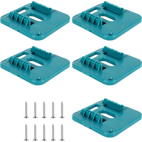 Lot de 5 supports muraux de batterie pour les amateurs de bricolage et les techniciens professionnels pour économiser de l'espace