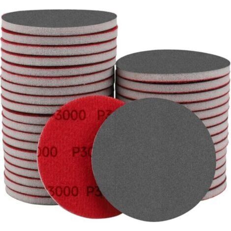 20 Pièces éponges Abrasive,Grain 3000 Papier abrasif utilisable à Sec et à l'eau Adapté Au Bois, à L'Artisanat, Aux Cloisons SèChes, Au MéTal, à La RéParation De Carrosserie (1/4)