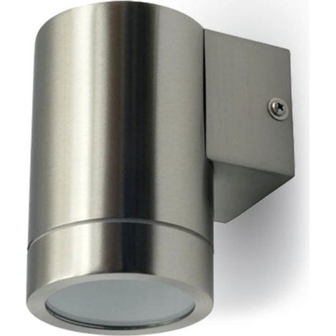 Foco de pared LED redondo V-TAC GU10 (máx. 35 W), color metalizado, IP44