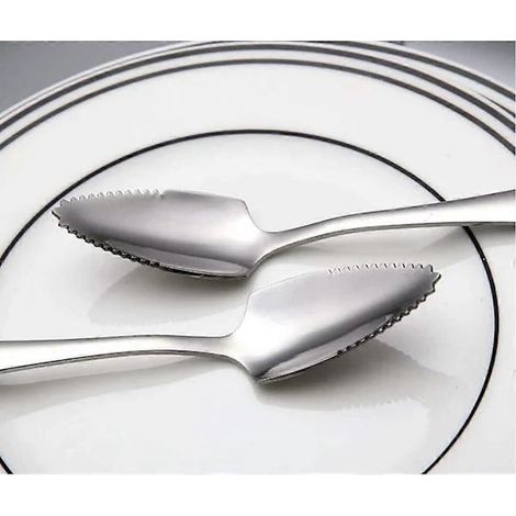 Cuillères à pamplemousse en acier inoxydable lot de 6 (1/2)