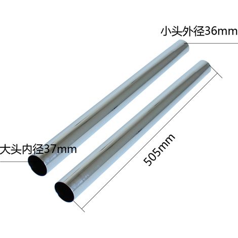 BF500 15L Industrial Canister Vacuum Cleaner Accessories Extension Straight Metal Tube Connector Long Tube (1/5)
