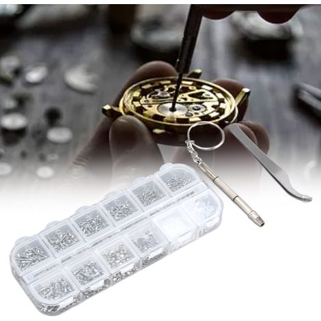 Kit de réparation pour téléphones portables et tablettes en acier inoxydable : vis, écrous, tournevis, pièces pour lunettes (1/5)