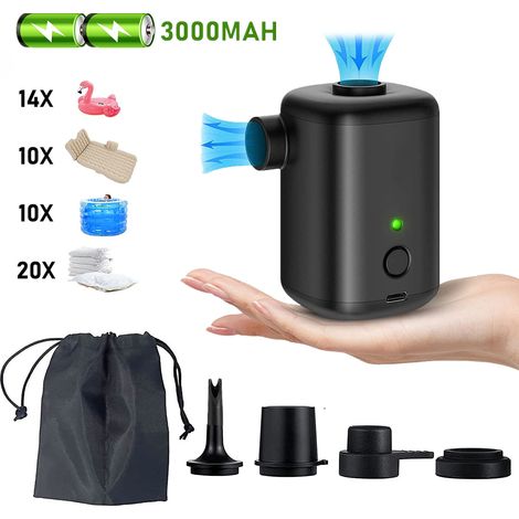 Pompe à air électrique sans fil pour une utilisation à domicile et en extérieur, flotteurs et autres accessoires de natation. (1/5)