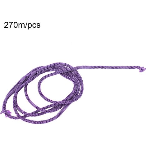 Cordon tressé en polypropylène de 3 mm, 270 m/pièce, pour étiquettes et badges (violet) (1/5)