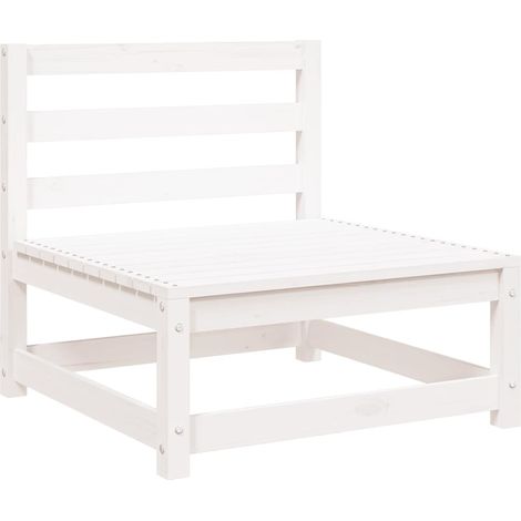 Maison Exclusive - Gartensofa ohne Armlehnen Weiß 70x70x67 cm Mas