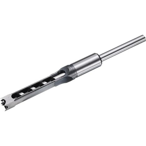 Mèche À Trou Carré Pour Bois 12mm Ciseau À Mortaiser Creux Outil De Coupe À Auger Spur, Acier À Haut Carbone Pour Menuiserie Charpente (1/5)