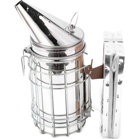 11-teiliges Set: Bienenstock-Räuchergerät, Bienenbürste, gelbe Nadelkratzer, Königinnenclips, Kammkratzer-Set (1/5)
