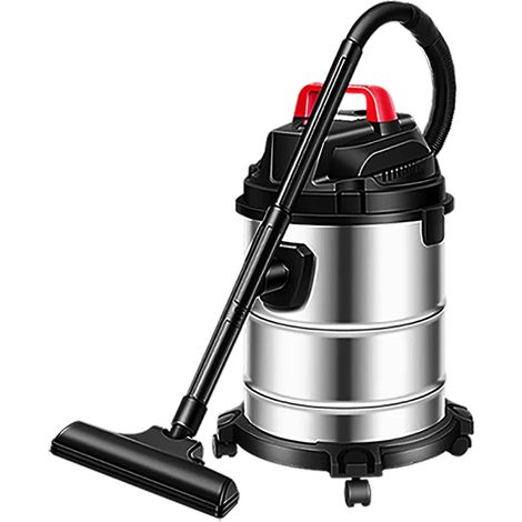 Aspirateur Industriel 1000w Pour Cheminée Avec Double Système De Filtration Sec Humide Avec Réservoir De 18 Litres En Acier Inoxydable, Argenté (1/5)
