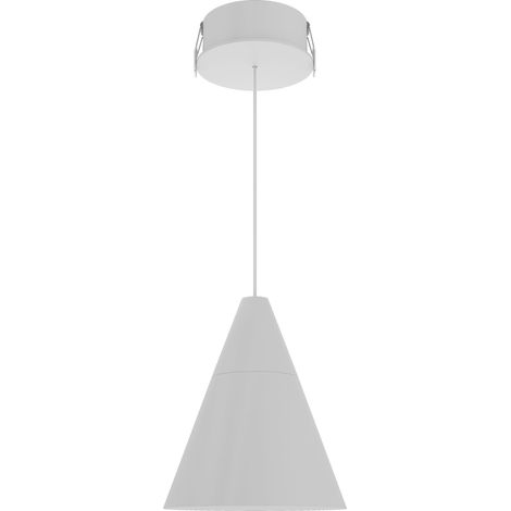 Lampada a Sospensione ZOE XL SPACE 15 Beneito & Faure, LED 38º con Switch CCT 2700K/3200K/4000K, Finitura Bianco Mate - Design Elegante