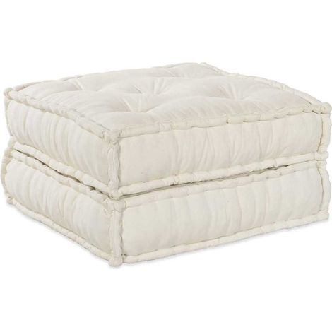 Maison Exclusive - Unité de canapé modulaire 2 pc Tissu Crème 140 x 70 x 36 cm (1/5)