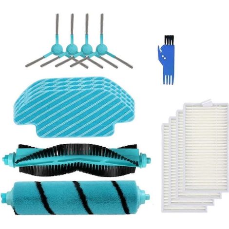 Pièces détachées pour aspirateur robot Cecotec Conga 4090, 4490, 4690, 5090, 5490 et 6090 : brosse principale, filtre HEPA et chiffon de nettoyage. (1/5)