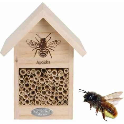 Esschert Design Wild-Bienenhaus mit Silhouette