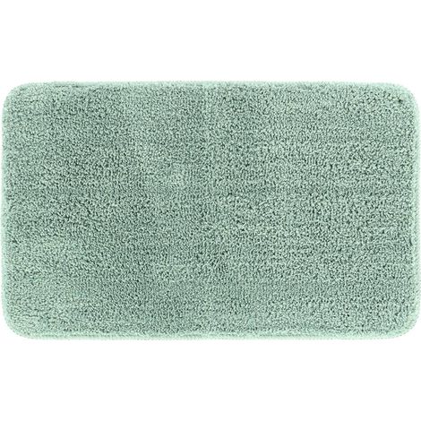 Tappeto in morbida microfibra con supporto in lattice 45x75 cm - verde eucalipto - Tendance