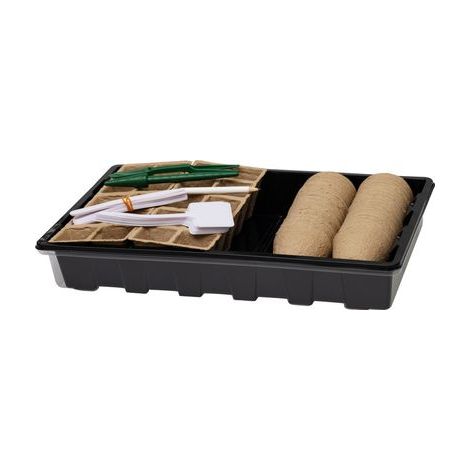 Minigewächshaus Strend Pro, Pflanzset, 67-teilig, 37,5x23x6 cm