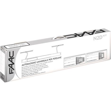 FAAC N2D AUTO KIT 105776 Universelle Automatisierung für braune Fensterläden 1–2 Türen (1/4)