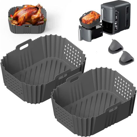 2PCS Moule Silicone, Ouverture Latérale, Capacité 9.5L, Ninja SL400EU, Cuisson Four (1/5)