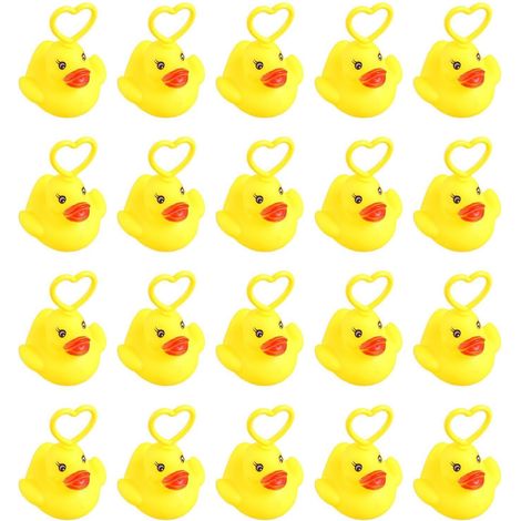 20 Pièces Jeu De Pêche Au Canard, Jeu De Pêche Aux Canards, Jouet De Bain Canard pour Bebe, Jouet De Bain, De Piscine,Pêches Au Canards Jeus De Pêches en Extérieur pour Développement Sens