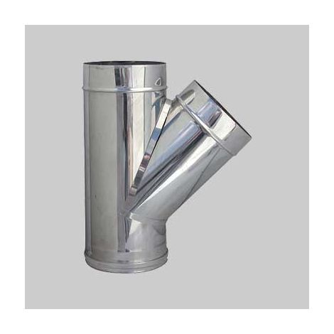 Raccordo braga a 135 gradi per canne fumarie diametro 130 mm