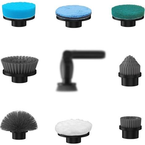 Leebein Brosse de Rechange pour YMG-825/820/818 Brosse Électrique Nettoyage Rotative, Kit d'Accessoires de Brosse Supplémentaire 8pcs pour Brosse Électrique YMG-825/820/818 - Machine Non Inclus (1/5)