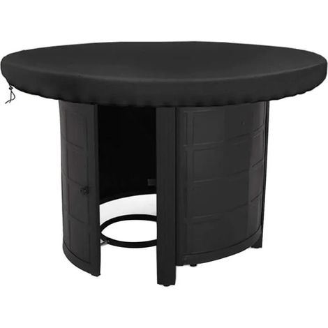 Housse de barbecue imperméable en Oxford 420D, 100 cm, noire - Protection anti-UV pour plaque de cuisson (1/5)