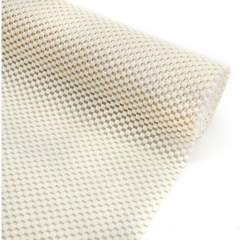 Tapis antidérapant multi-usages - Tapis antidérapant en PVC - Sous-couche antidérapante pour moquette - Beige - 50 x 150 cm (1/5)
