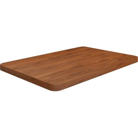 Bathroom Countertop Dark Brown 60x40x2.5cm Treated Solid Wood vidaXL