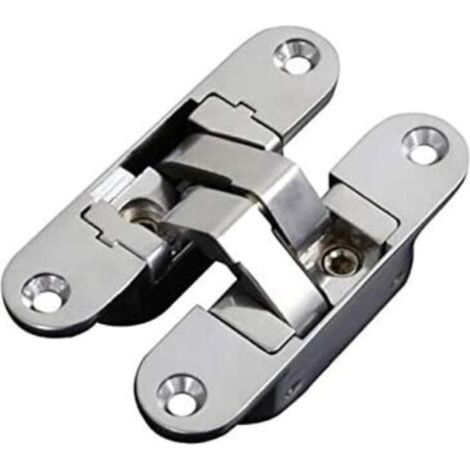 Invisible hinge for doors, invisible hinges for heavy doors, load 35 kg, opening 180º, zamak (1/4)