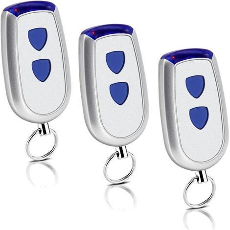 Lot de 3 télécommande 433MHz Compatible avec Normstahl Crawford EA433 2KM Micro,EA433 2KS,EA433 4KS,RCU 433-2,RCU 433-4,NOO2800 Micro (1/4)