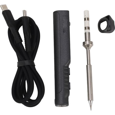 Station de soudage électrique TS101 65W, fer à souder numérique miniature 9V-24V, kit portable avec pointe de rechange, pour travaux de précision électronique. (1/5)