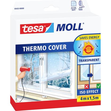 Tesa Thermo Cover pellicola isolante trasparente 4 m x 1,5 m (1/6)