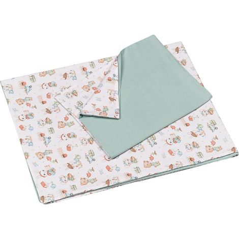 Funda nórdica y funda de almohada Logan Sage 100% algodón