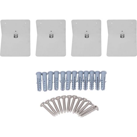 Lot de 4 étagères murales invisibles flottantes pour livres, décoration murale maison, classe, bibliothèque, bureau (1/5)