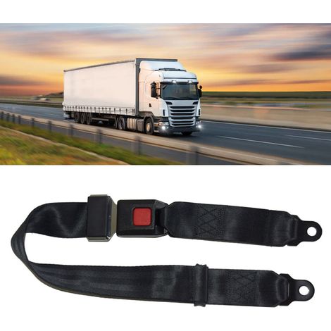 Lot de 2 ceintures de sécurité 2 points confortables noires réglables, sangles de sécurité universelles pour voiturette de golf, voiture et bus scolaire (1/5)