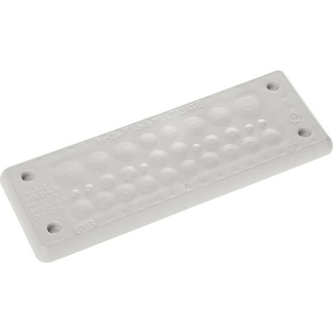 Trelleborg MH-24 F 30-3 LIGHT GREY UL94 V-0 IP65  TPE  Screw Plaque traversante TPE gris 1 pc(s) (1/2)