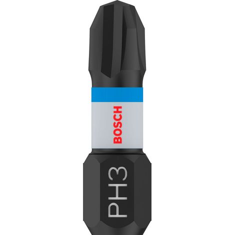Embout de vissage Phillips Impact Bit PH3 25 mm Bosch PRO 2 pces - 2608522469 (1/4)