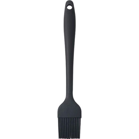 Pinceau de Cuisine,Pinceau à Pâtisserie,Pinceau Patissier Silicone,Pinceaux de Barbecue en Silicone,pour Cuisiner,Barbecue, Gâteaux, Cuisson, 21 cm,Noir (1/5)