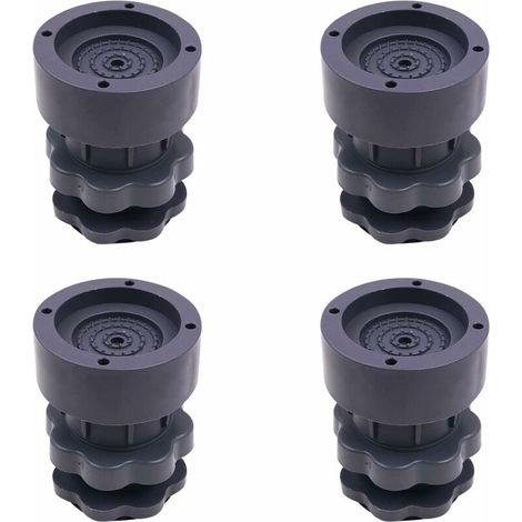 AMXCNOY 4-teiliges Set universeller, verstellbarer Gummidämpfer für Waschmaschinen, Trockner und Kühlschränke (1/4)