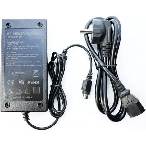 AC Chargeur Adaptateur Secteur d'alimentation 24v 2A Compatible avec imprimante Epson PS170, PS180, DA-36E24, DA36E24, TM-L90, TM-T80, TM-J7600, TM-H6000 (1/5)