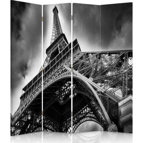 Paravento bilaterale, La Torre Eiffel vista dalla prospettiva di una rana - 145x170 (1/5)