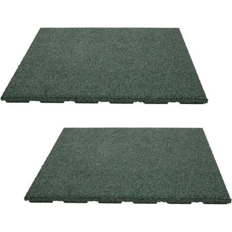 Kit de 2 dalles amortissantes de 50 × 50 cm pour tapis de sport, sol souple et protection anti-choc – idéal pour home gym, salle de fitness et entraînement polyvalent (1/5)