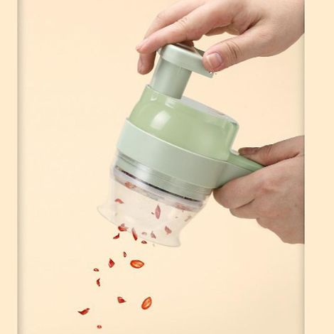 Ensemble De Trancheuse Lgumes Lectrique Outil Coupe Lgumes Lgumes En Spiraliseur Portable Coupe-fruits Multifonctions Avec Rcipient Et Brosse De (1/5)