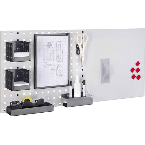 Kappes LogoChart® Office Set 2 1x Lochplatte 1000x450mm 1x Zubehörsortiment 14-teilig Anthrazitgrau RAL 7016