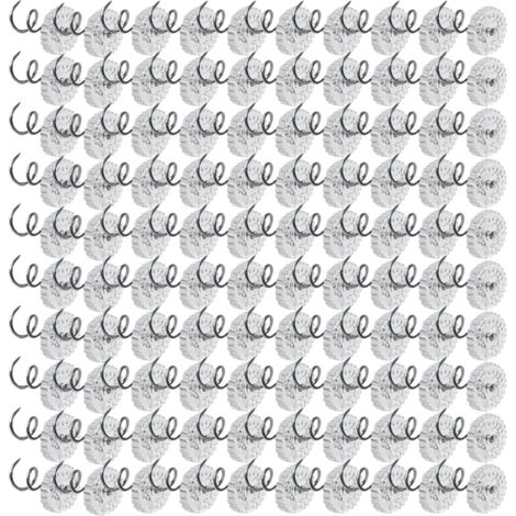 100 Clous de tapissier, Épingles torsadées à têtes transparentes, pour housses et jupes de lit (1/5)