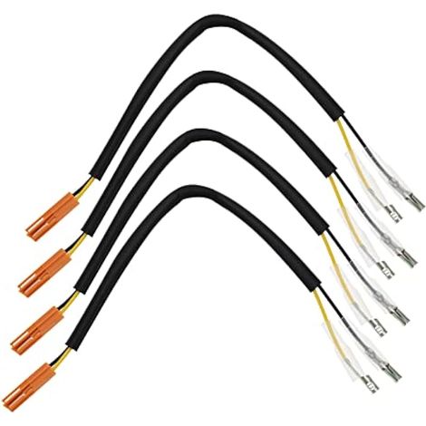 Adaptateur de clignotant 4x, compatible Honda, câble adaptateur pour moto, env. 22,5 cm