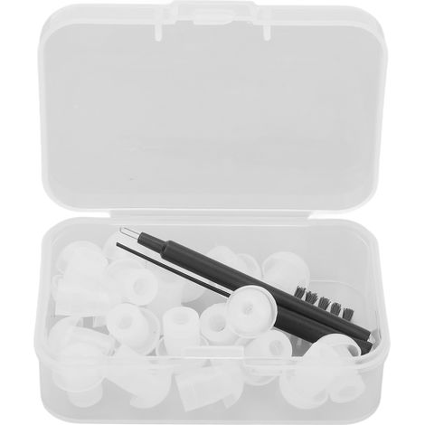 Écouteur amplificateur auditif avec embouts auriculaires, kit d'accessoires comprenant brosse de nettoyage et boîte de rangement (1/5)
