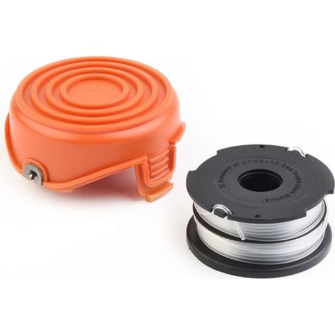 Bobine de Fil et 1 Capuchon de Bobine de Rechange pour Tondeuse pour Black & Decker GL675 GL680 GL685 GL686 GL687 GL690 (1/5)