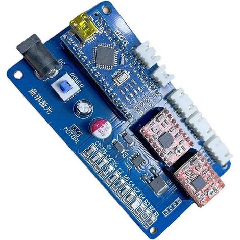 Carte de contrôle bleue pour machine de gravure laser Benbox Software DIY (petit format) (1/5)
