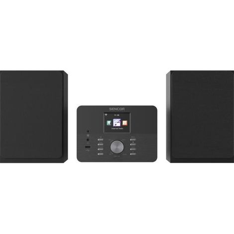 Micro-chaîne audio - SENCOR - SMC 5100WDB - 50 W - CD/MP3, radio internet/DAB+, Wi-Fi - Noir (1/5)